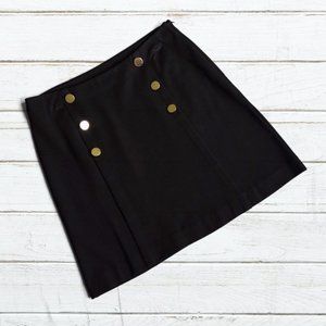INC Petite Black Sailor Style Mini Skirt